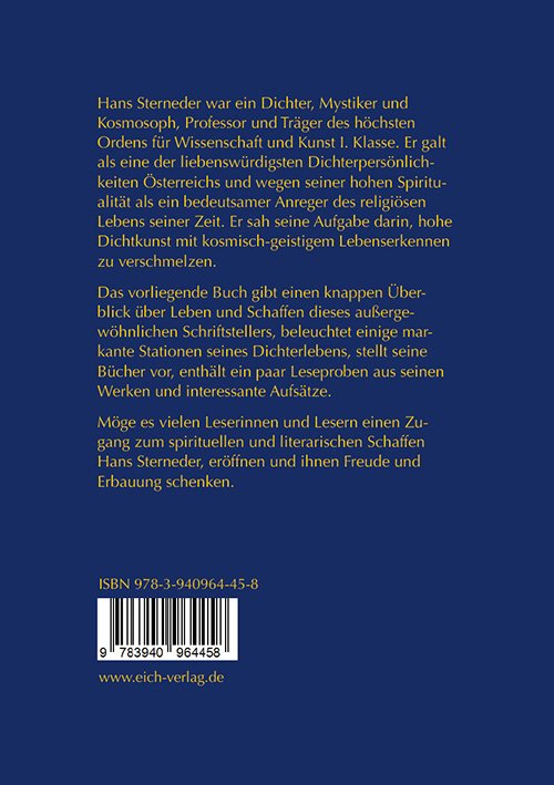 Hans Sterneder – Dichter und Mystiker (3. Aufl.)